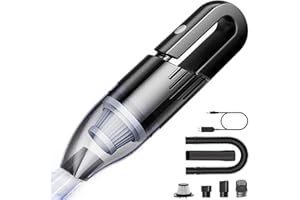 absob Handheld Vacuum Cleaner Cordless, Mini Portable Car Hand Vacuum Cleaner, Powerful Suction Hand Vac, Rechargeable Lightweight Handheld Vacuum for Home, Car, and Keyboard - USB Charging