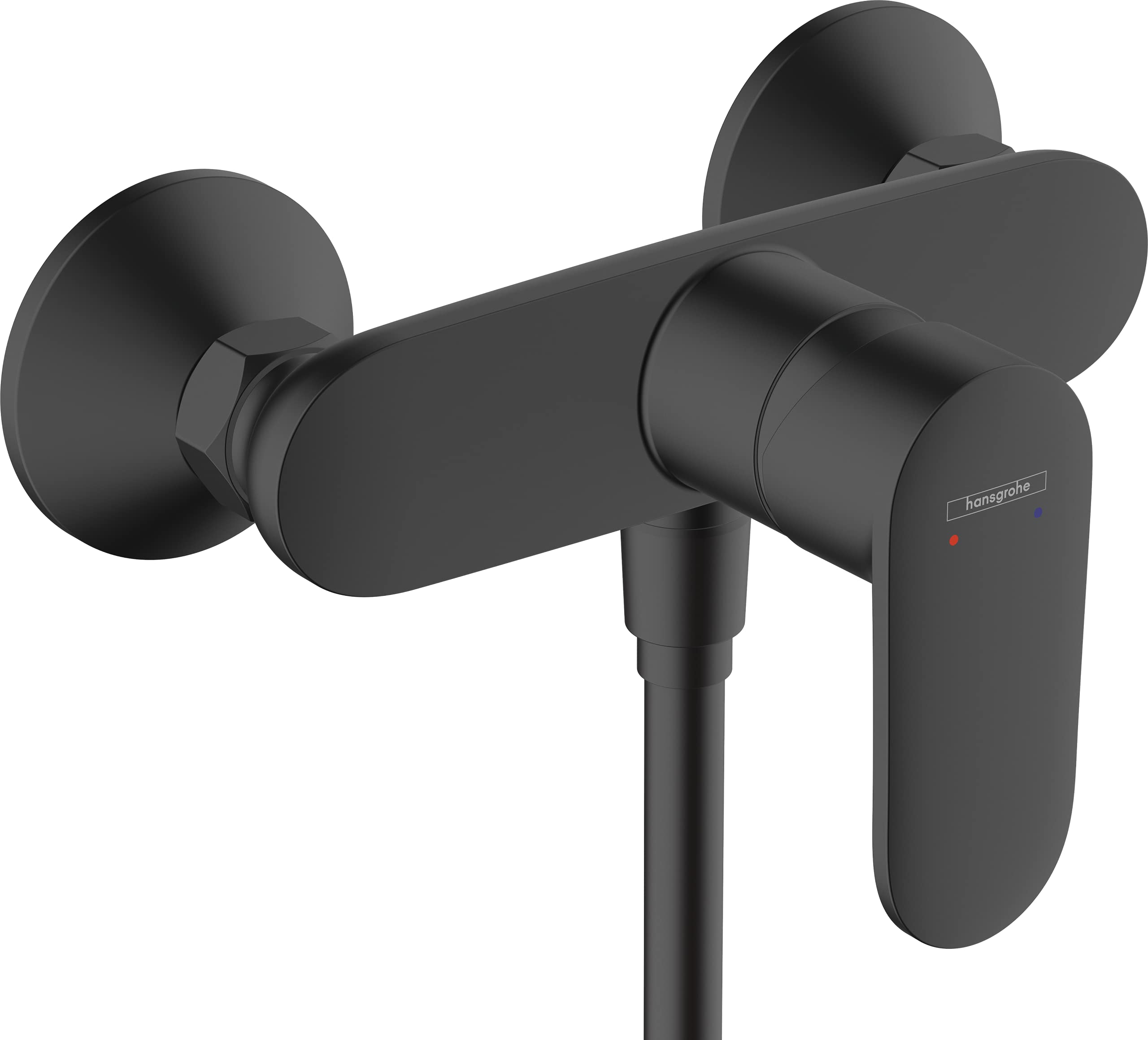 hansgrohe Vernis Blend - shower mixer exposed for 1 function, shower mixer tap, single lever shower mixer, matt black