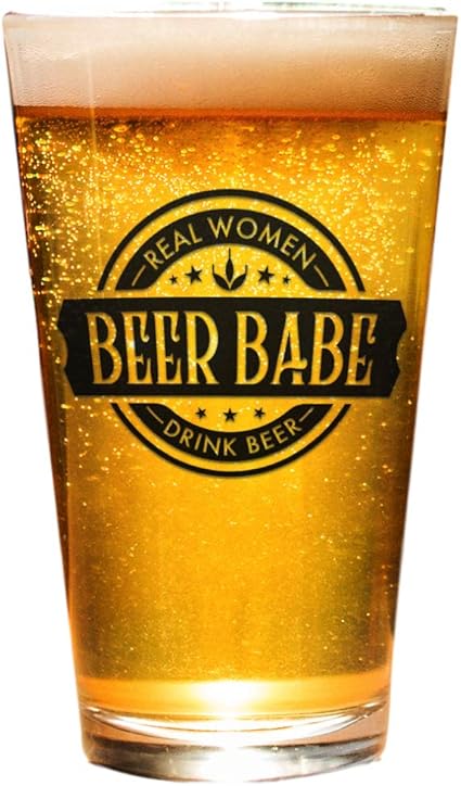 Amazon Co Jp 女性用ビールグラス Beer Babe 本物の女性ドリンクビール おもしろパイントグラス ホーム キッチン