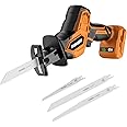 Cordless Reciprocating Saw for DeWalt 20V Battery, 3 Variable Speed 0-3500 Brushless Recipro Saw, Tool-free Blade Change, 4 Saw Blade Potable Recipro Saw kit for Wood/Metal/PVC Cuts - Tool Only