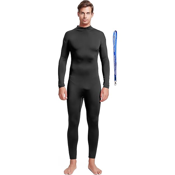 Jumpsuit Shorts Speerise Mens Long-Sleeve Zip-Back Yoga Bodysuit