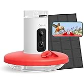 Birdfy Smart Hummingbird Feeder with Camera, Auto Detect Record Bird Video, Instant Notification, Live View, Solar Powered Hummingbird Feeders for Outdoors Ant Bee Proof, 14oz, Gift for Bird Lovers