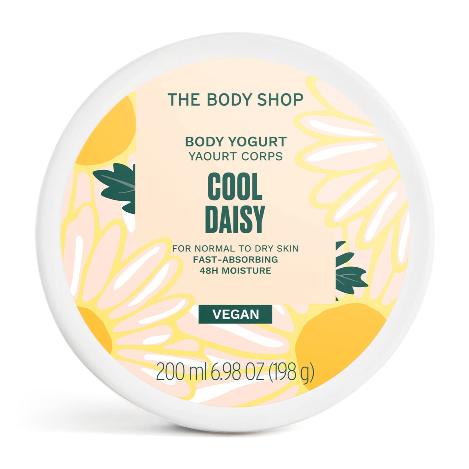 THE BODY SHOP, Cool Daisy Body Yogurt For Normal to Dry Skin Fast Absorbing 48H Moisture