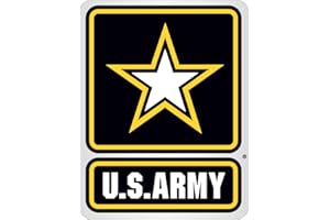 ERAZOR BITS Army Decals, Show Your Pride with Our Army Star Logo US Army Patriotic Decals, Perfect for Your Kitchen, Car, Wall or Bike, Gifts for Soldiers (2 in)