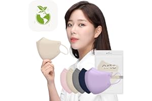 HOMSSEM Arte Korean Mask For Adults Dust Mask Made In Korea 2d–4Layer Protective Filter Ideal Fit for Comfortable 5 Color (Beige 25p)