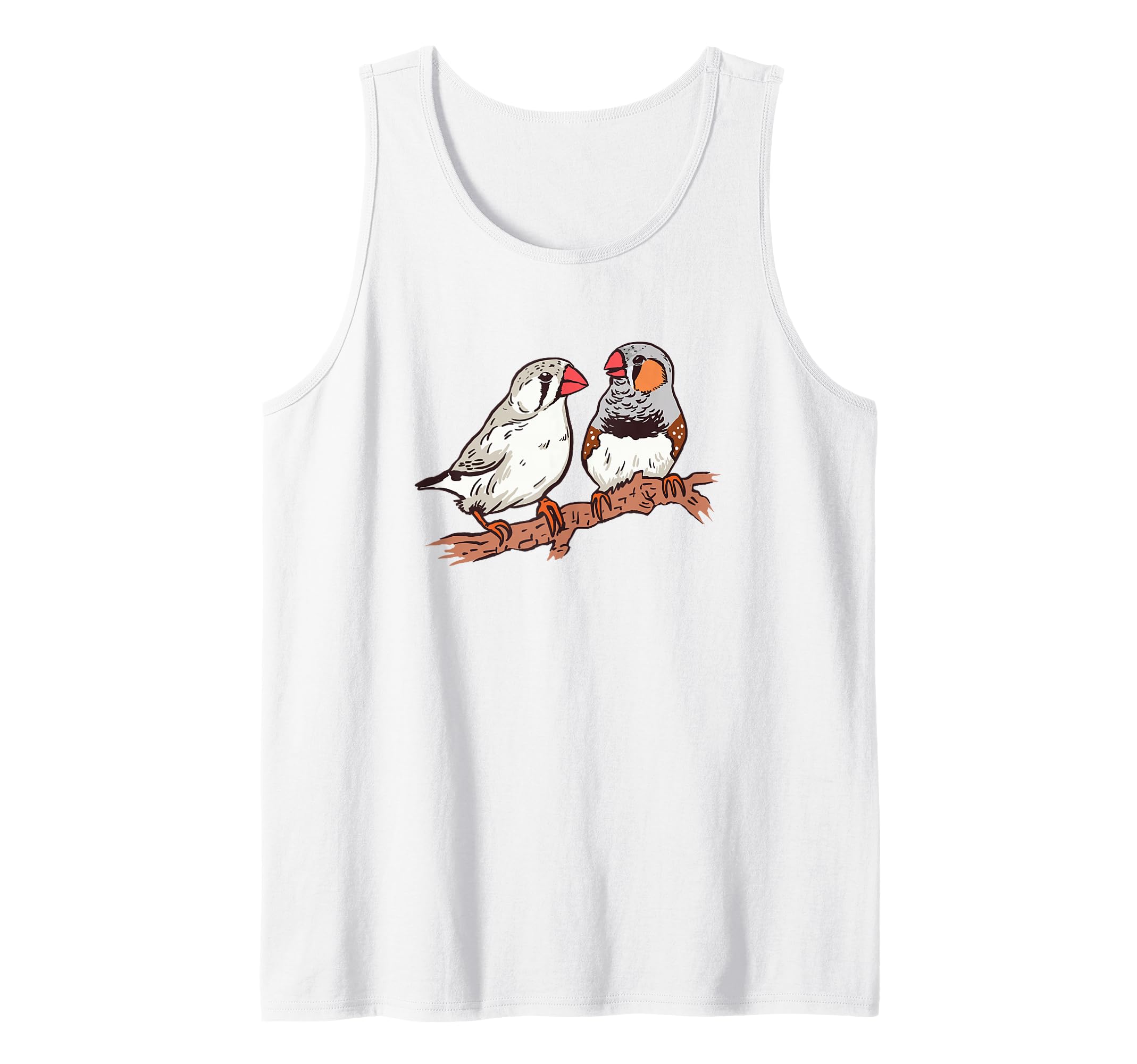 Two Zebra Finches On A Branch Pet Birds Zebra Finch Tank Top