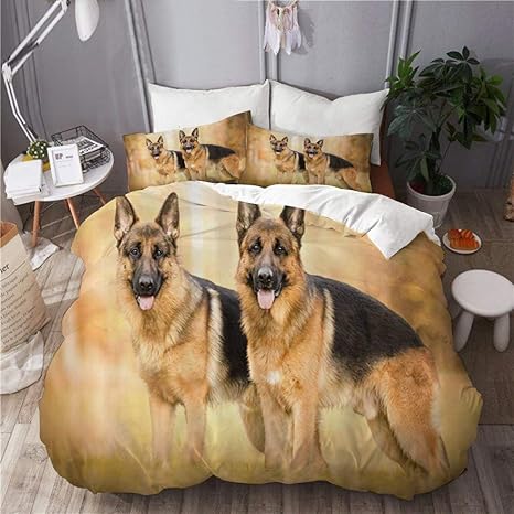 Amazon Kimdface 掛け布団カバー 犬かわいいジャーマン シェパード警察犬 通気 吸湿 速乾ベッドシーツ 敷き布団カバー 枕カバー 3点セット 優しい肌触り 和式 洋式 ベッド用品 シングル 150x210cm 寝具カバーセット オンライン通販