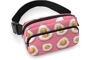Fanny Packs for Women Men Cross Body - Cute Fried Eggs Print Small Crossbody Bags for Women Men, Belt Bag Waist Packs for Run