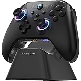 Machenike G3V2 Bluetooth Controller for Pc/Switch/Ios/Android, Hall Effect Joysticks, RGB Lighting Gaming Controller,2 Progra