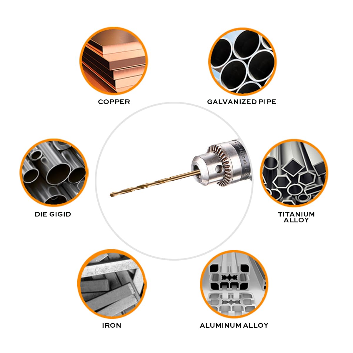 Owl Tools 8mm Cobalt Drill Bits - 13 Pack of M35