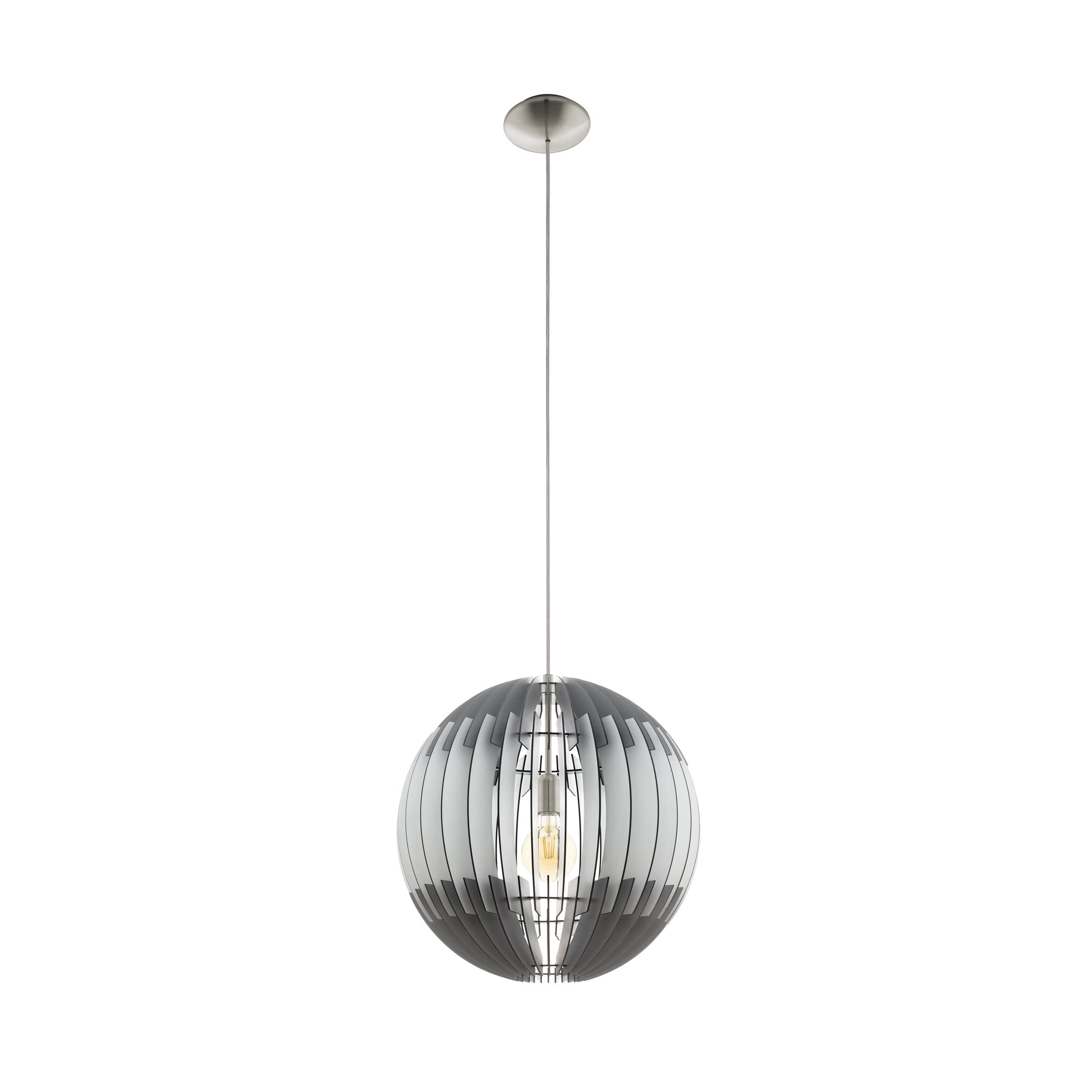 Eglo Olmero Pendant Light, Steel, 60 W, Matt Nickel
