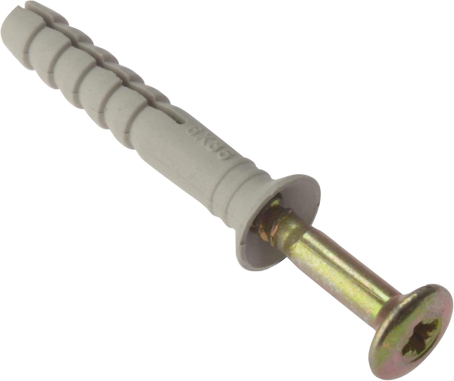 F/FIX HAMMER FIXING C/W PLUG M6 X 50 BAG10, Grey