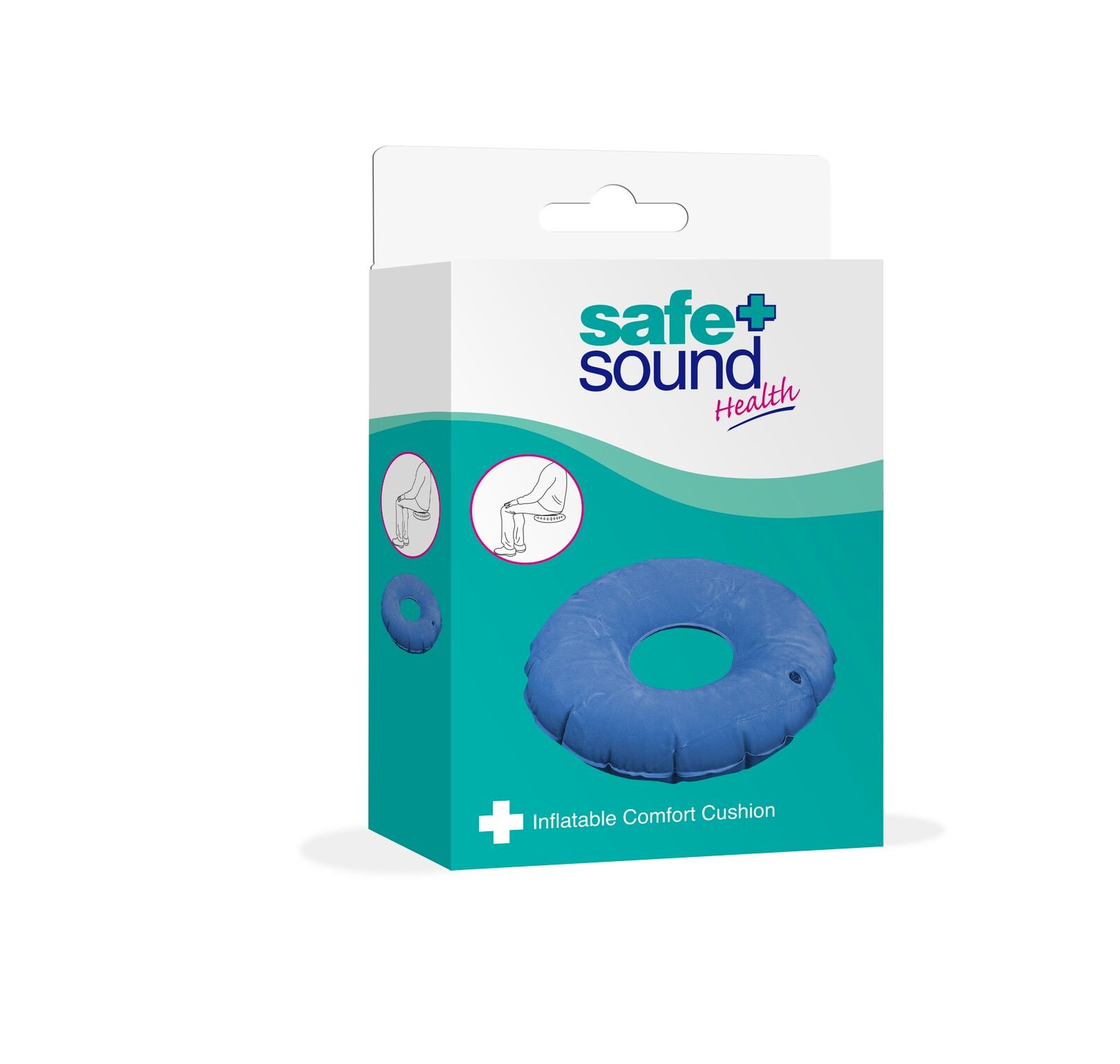 Safe and Sound Inflatable Comfort Cushion, Air, Designed for Comfort 47.5 cm