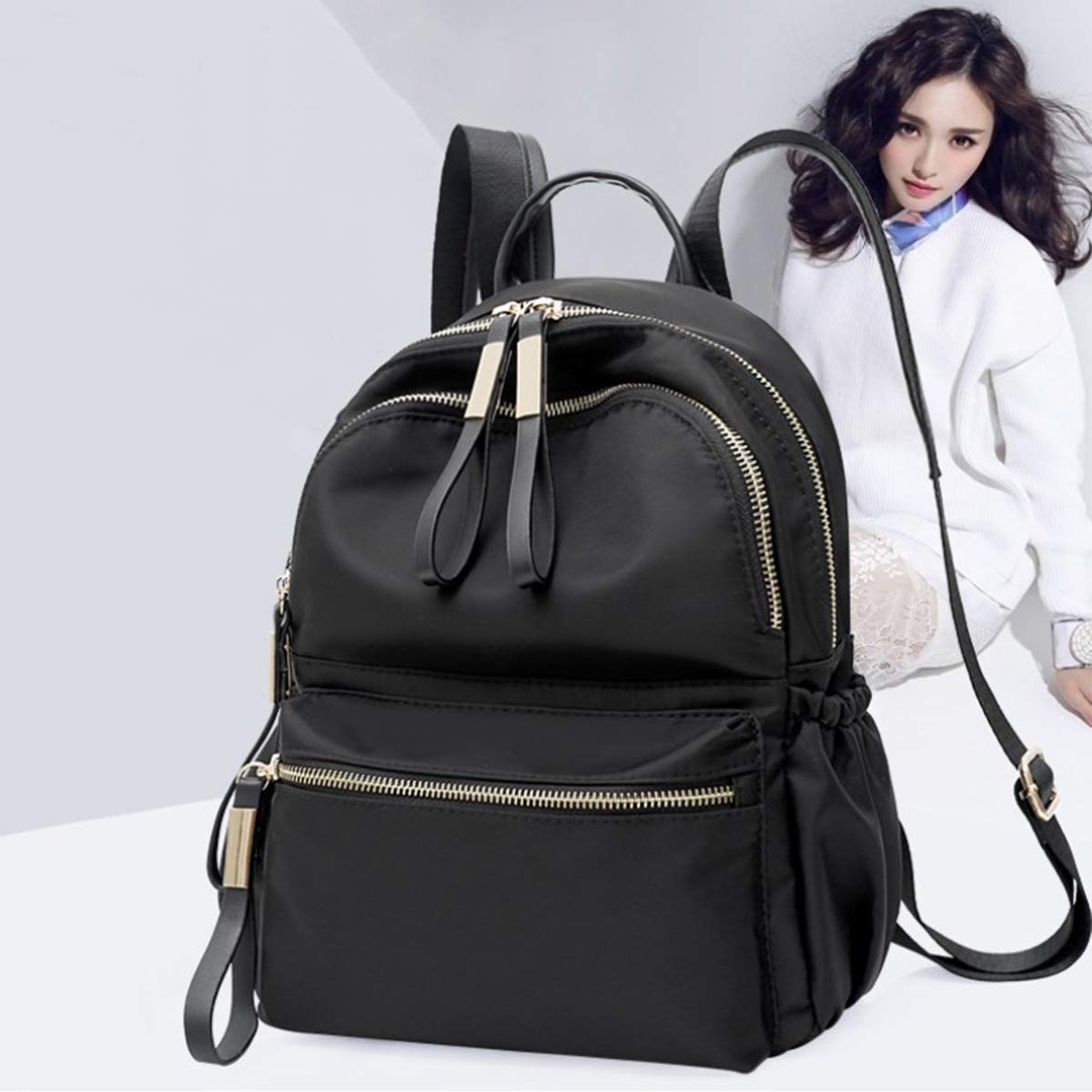 Sac à Dos Femme Eshow - Nylon Léger, élégant, Pour école Sac A Dos Antivol Femme