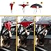 Double Layer Inverted Umbrella Windproof UV Protection Reverse folding Cars Reversible Umbrella by MY’S (Great Red)