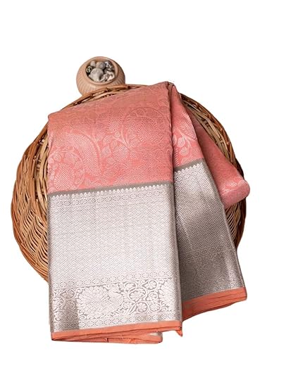 Women's Pure Silk Saree With Unstitched Blouse Piece (HOT PINK)