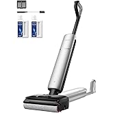 DREAME Aero Pro Wet Dry Vacuum Mop, Ultra-Slim with Hot Self-Cleaning/Self-Drying, 0 Hair Tangle Great for Pet Owner, Powerfu
