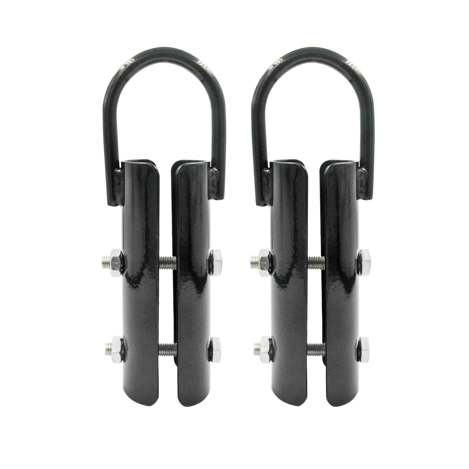 Photo 1 of Forellfit 1.5” Climbing Rope Clamp?2 Sets Rope Climb Clasp Workout Rig Attachment Hook for Rope Climbing Garage Gym Fitness Equipment with Carabiner Eyehook Strength Training Home Indoor Safety