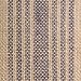 DII Jute Burlap Collection Kitchen Tabletop, Table Runner, 14x108, Middle Stripe Blue