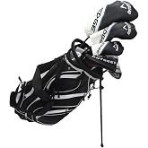 Callaway Mens Left Hand Golf Set Clubs Complete Regular Flex | Driver, Fairway Wood, Hybrid, Irons, Putter, Stand Bag