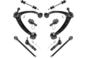 ASTARPRO 10pcs Suspension Kit Front Upper Control Arm with Ball Joint Tie Rod End Sway Bar Link Compatible with Chevrolet Avalanche Tahoe Silverado Suburban GMC Sierra Yukon XL 1500 Cadillac Escalade…
