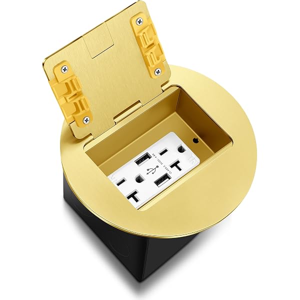 Amazon.com: Kanayu Paquete de 2 tomas de corriente empotrables 