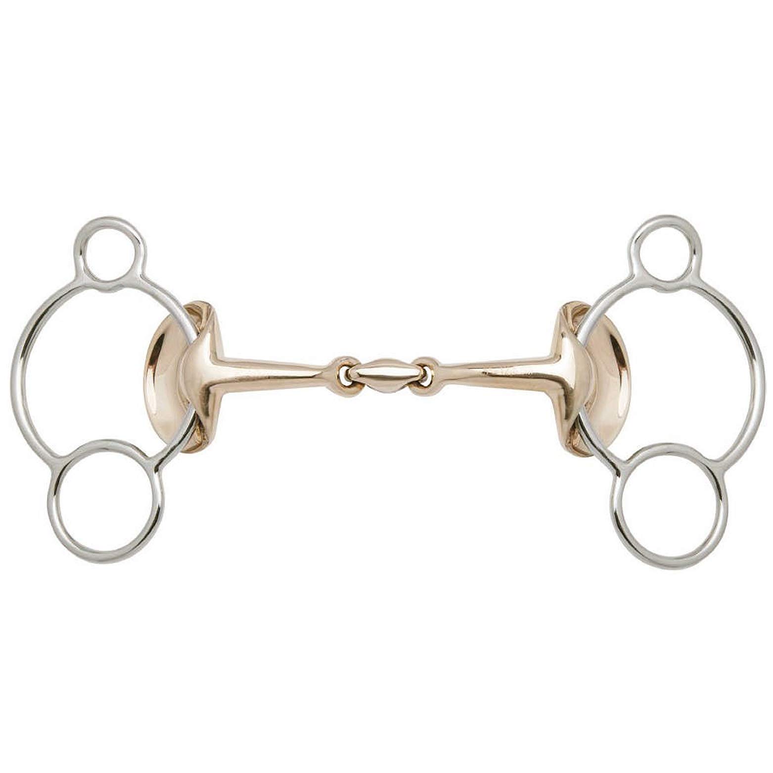 Stübben 2268 Golden Wings 3-Ring Gag double broken - 5 1/4"·13,5cm - 14 mm - Sweet Copper