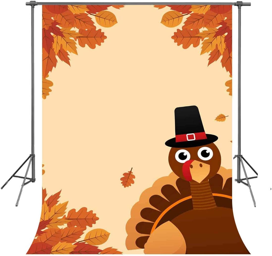 5x7ft Fall Backdrop Thanksgiving Turkey Photography Backdrop Studio Photo Props