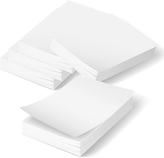 Amazon Com 5 Memo Scratch Writing Note Pads 100 Sheet 4x6 Small Blank Paper List Notepads Office Products