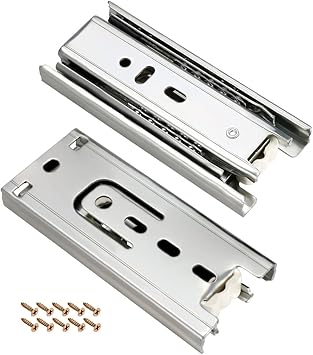 Uxcell 4 Inch Ball Bearing Side Mount Drawer Slides 3 Sections