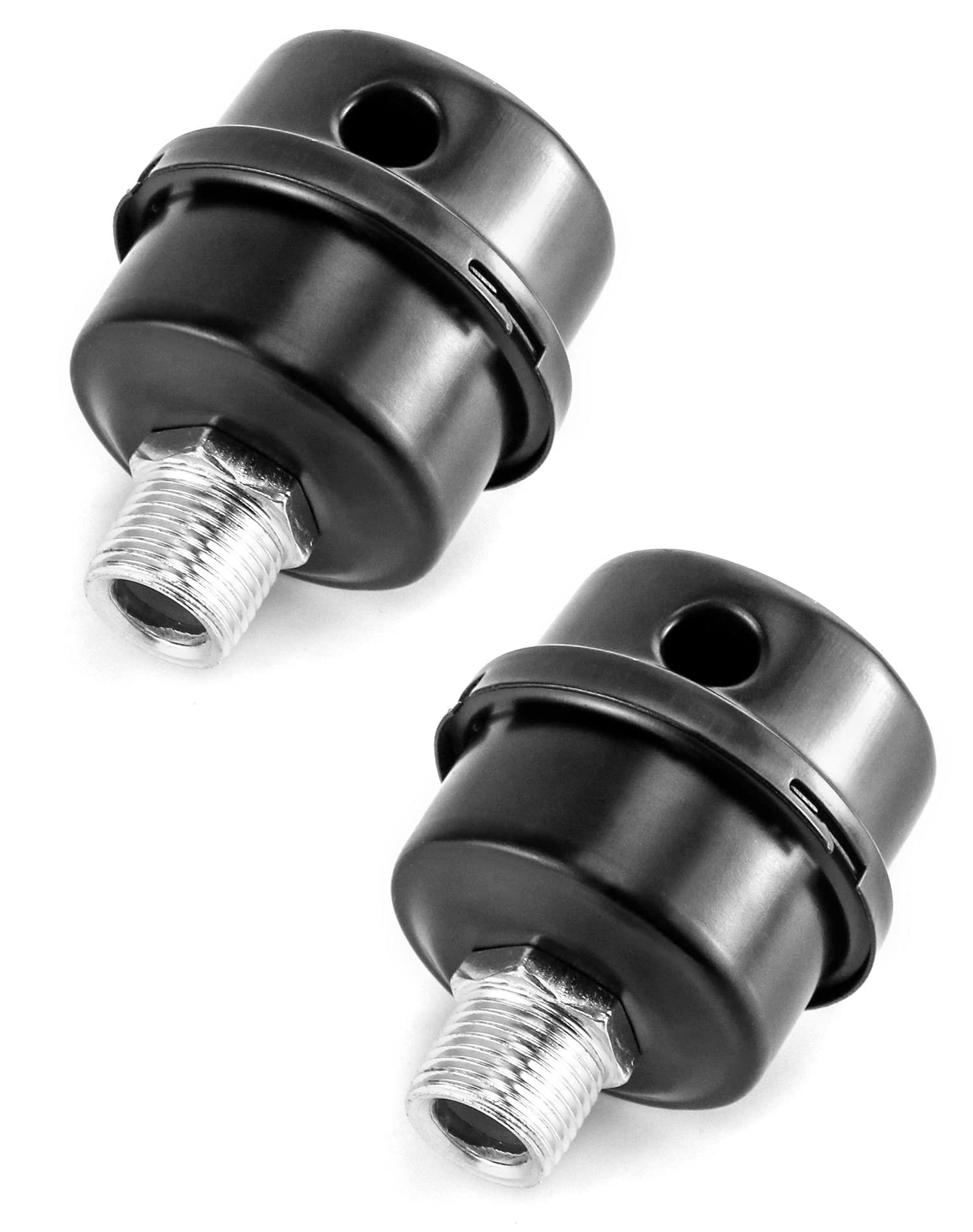 QWORK Air Compressor Silencer Filter, 2 Pack Metal Intake Filter Noise Muffler, 1/2'' PT, 20mm Model WD5587-G