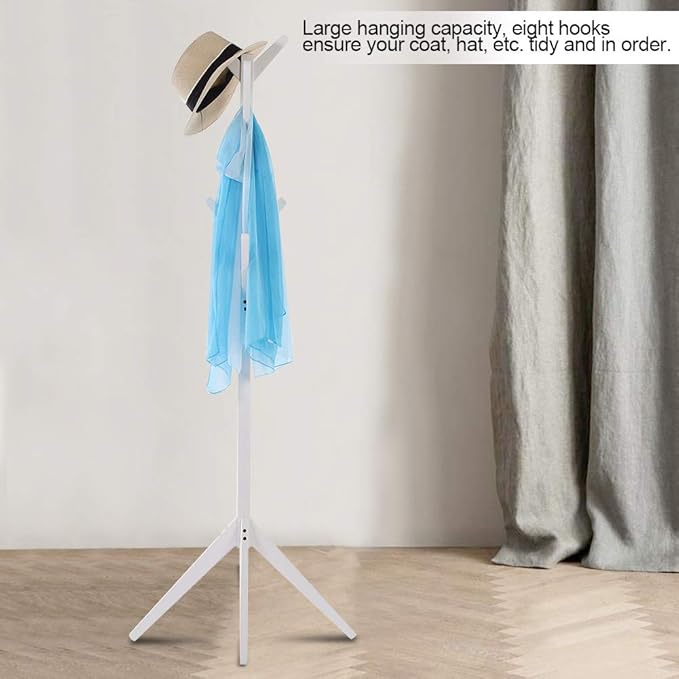 EBTOOLS Perchero Sobre Patas 8 Ganchos 4 Alturas Diferentes Soporte