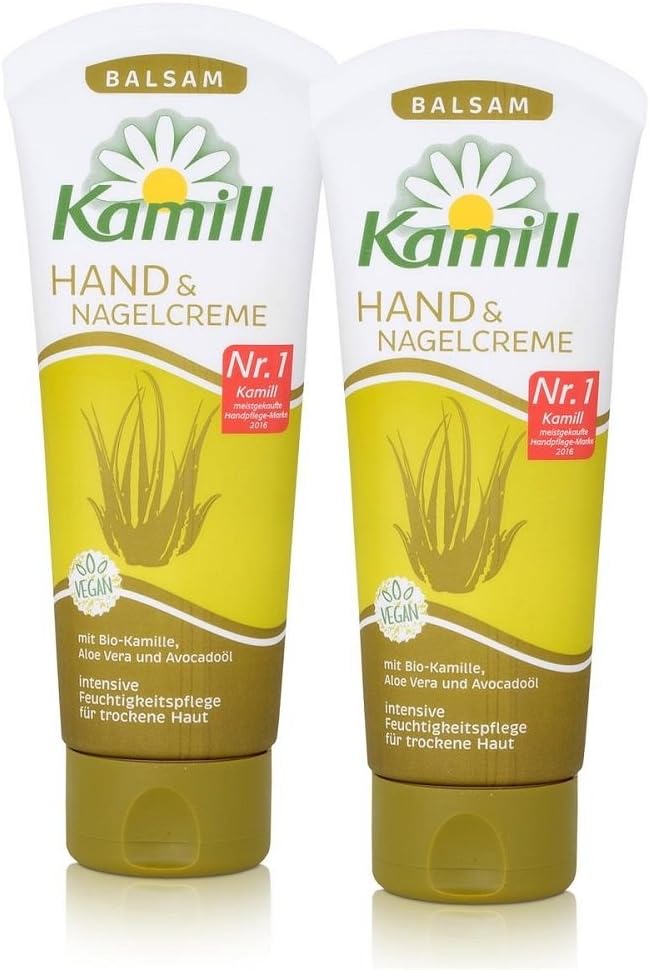 Kamill Hand and Nail Cream 100ml Pack of 2 Dry Skin Aloe Vera Chamomile