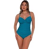 Sunsets Serena Tankini (Top Only) | Fits D, DD, E to H cup sizes, Underwire, Removable cups, Adjustable straps with j-hook, Hidden hook and eye closure
