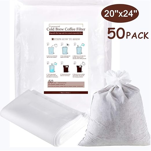 Filtros de café frío, paquete de filtros desechables de malla fina ...
