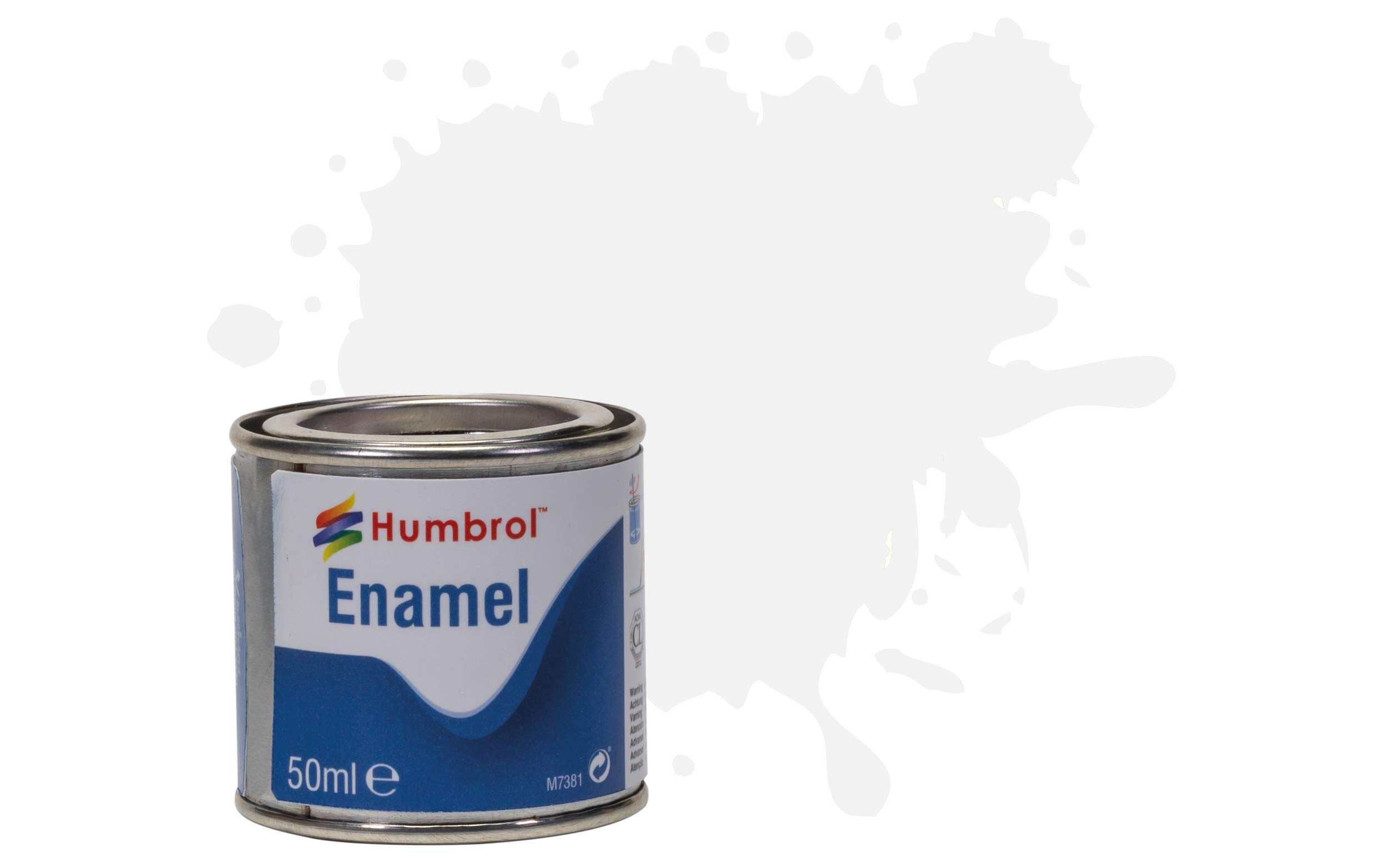 Humbrol AQ0022 Enamel Tinlet No 22 White - Gloss