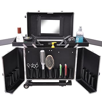 Amazon Com Koval Inc Portable Makeup Hair Stylist Rolling Salon
