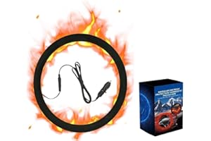 Heated Steering Wheel Cover, 15 Inch Cord Heated Steering Wheel Warmer, Car Heated Steering Wheel, 5 Seconds Quick Heating Au