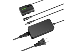 NEEWER Dummy Battery Replacement for LP-E6 LP-E6N LP-E6NH with DC Coupler and AC Power Adapter Compatible with Canon EOS R Ra