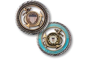 ARMED FORCES DEPOT U.S. Coast Guard Core Values Challenge Coin