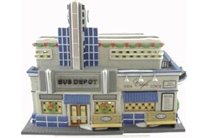Department 56 Christmas In The City "Blue Line Bus Depot"