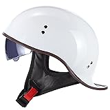 FVCNGP Motorcycle Retro Half Helmet, Vintage German