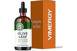 Vimergy Olive Leaf – Supports Immune Health* – Benefits Cardiovascular Function* – USDA Certified Organic, Vegan, Paleo-Friendly and Gluten-Free – 115 mL (57 Servings)