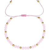 Agriajun Colorful Gemstone Beaded Bracelets Stack for Women, Handmade Natural Stone Beads Adjustable Stackable Strand Fashion Jewelry Gift.