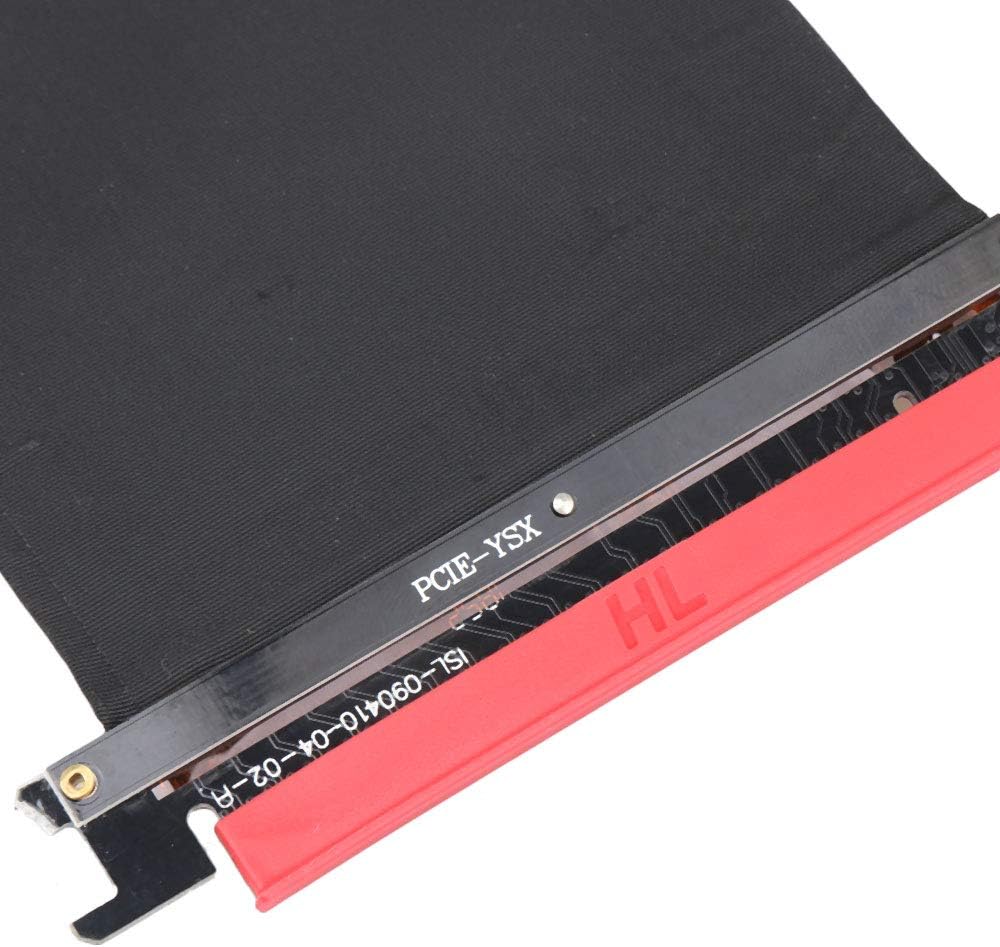 BQLZR PCI Express 9.5 Inch Extension Port 16x Flexible Cable High Speed Riser Card Adapter Ribbon, Black - Image 5