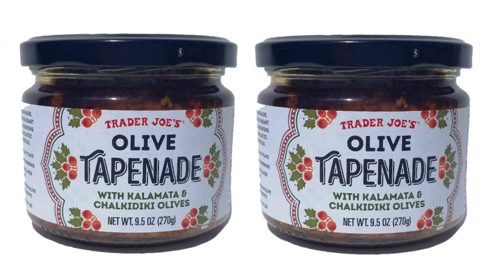 Trader Joe's Olive Tapenade With Kalamata & Chalkidiki Olives, 9.5 Oz (Pack of 2