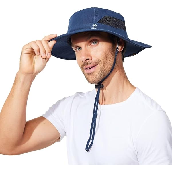 Hurley Phantom Getaway Boonie Sun Hat - UPF 50+ Men's Outdoor Hat With Chin Strap