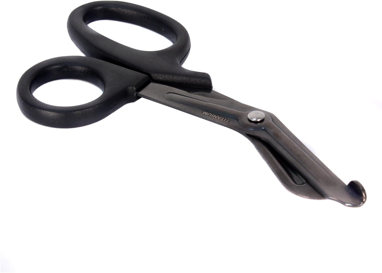 Ever Ready Titanium Bonded Bandage Shears 7 1/4" Bent, Tactical Stealth Black: Health & Personal Care