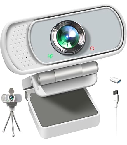 Webcam 1080p 60fps Webcam HD Con Micrófono Fasient1 360