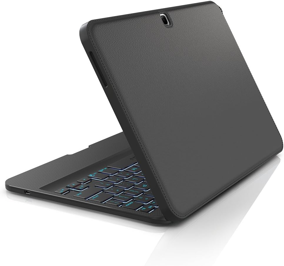 ZAGG Folio Case, Hinged with Backlit Bluetooth Keyboard for Samsung Galaxy Tab 4 10.1 - Black